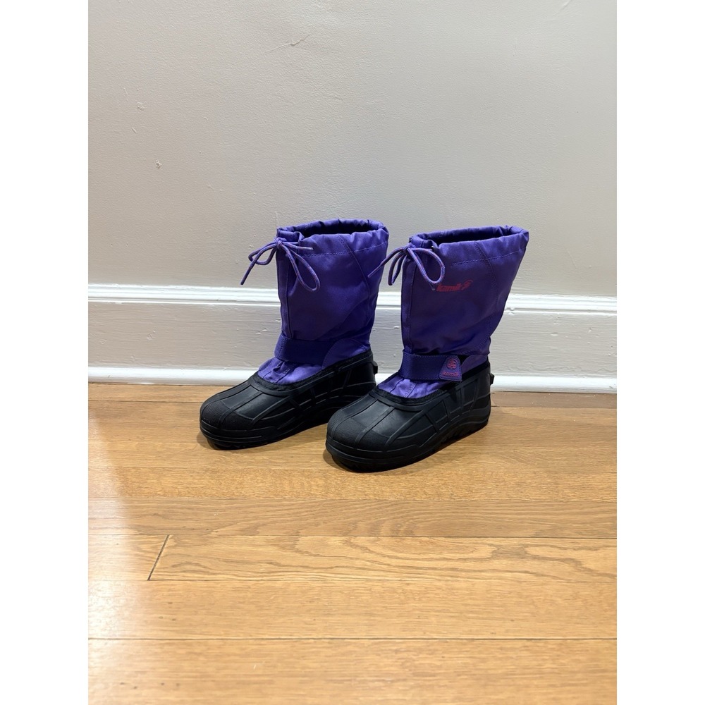 Kamik Reddeer 4 Purple Pink Mid-Calf Winter Snow Boots Girls Kids Sz 4 EUR 36